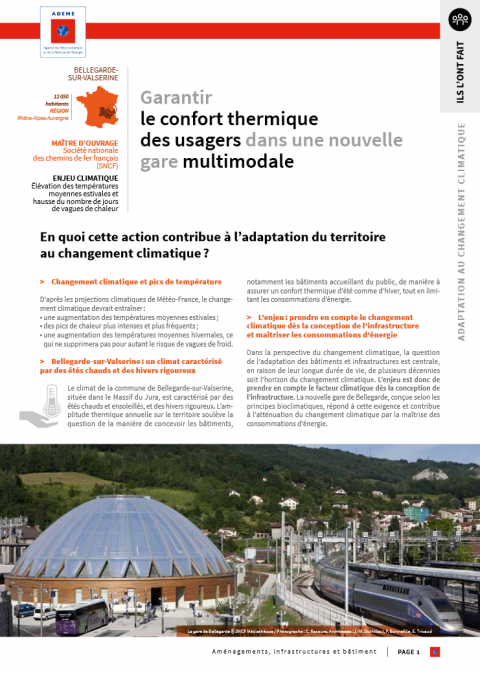 Garantir le confort thermique des usagers dans une nouvelle gare multimodale