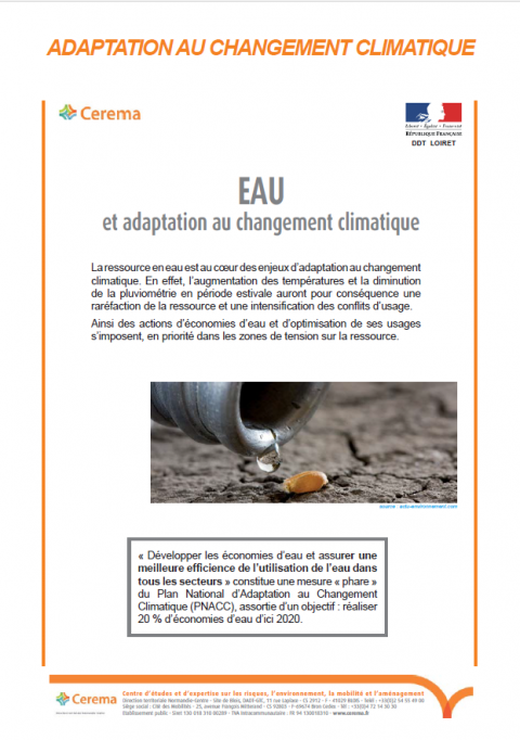 EAU et adaptation au changement climatique