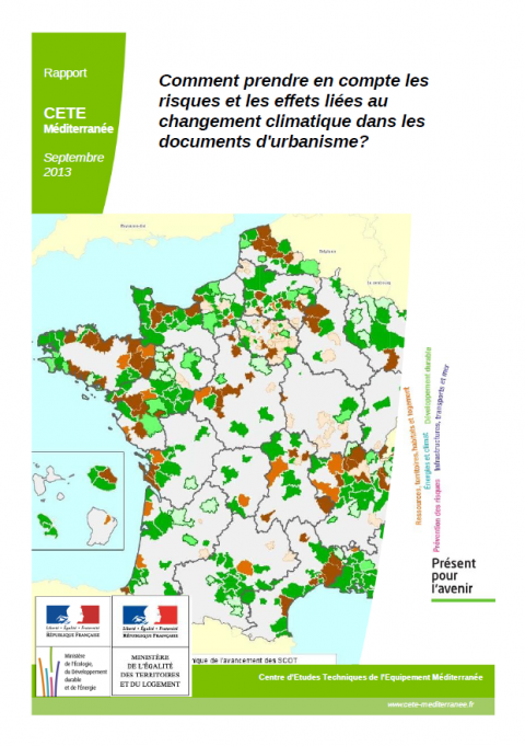 Comment prendre en compte les risques  et les effets liés au changement climatique dans les documents d'urbanisme? 