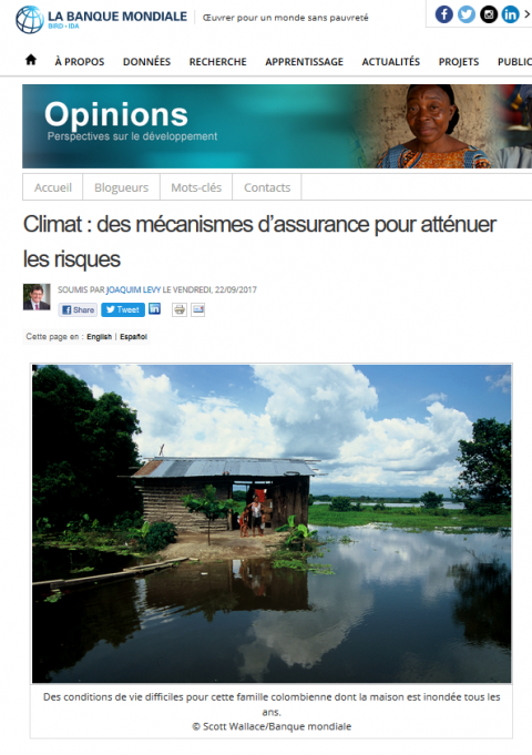 Climat : des mécanismes d’assurance pour atténuer les risques