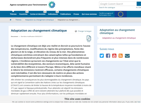 Adaptation au changement climatique
