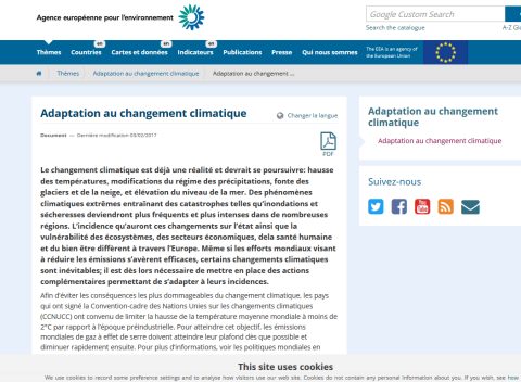 Adaptation au changement climatique 