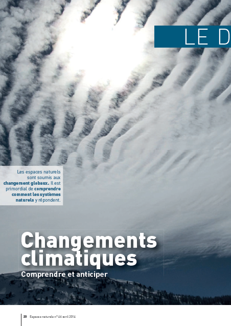 Changements climatiques - comprendre et anticiper - se préparer pour accompagner la nature