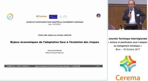 Vision des enjeux au niveau national : Les enjeux économiques de l'adaptation face à l'évolution des risques