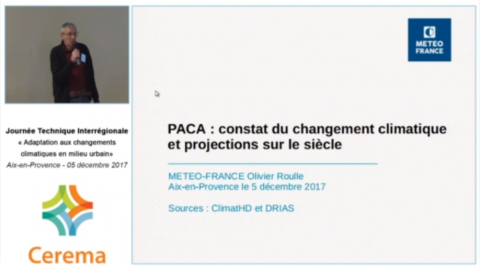 Région PACA, constat du changement climatique et projections sur le siècle