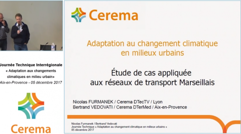 Journée technique "Adaptation au changement climatique en milieu urbain" - Cerema Mediterranée