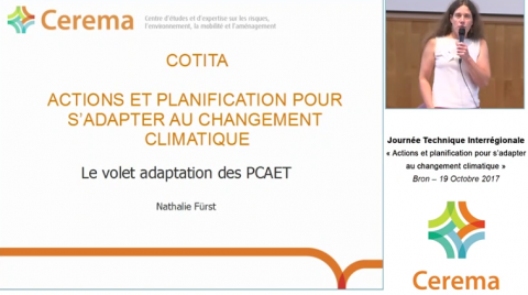 Journée technique "Actions et planification pour s'adapter au changement climatique" - Cerema Centre-Est 