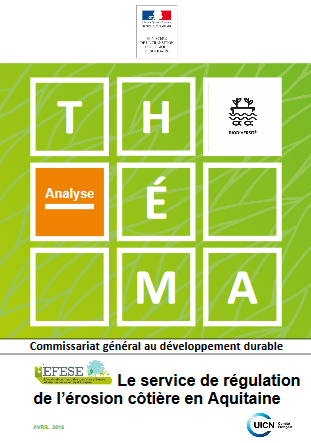 Théma - Le service de régulation de l’érosion côtière en Aquitaine