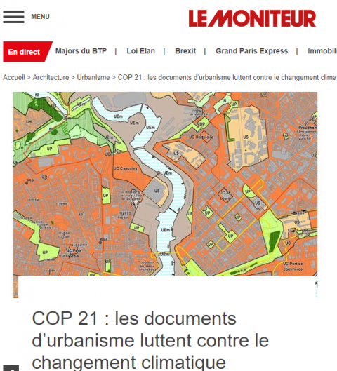 COP 21 : les documents d’urbanisme luttent contre le changement climatique