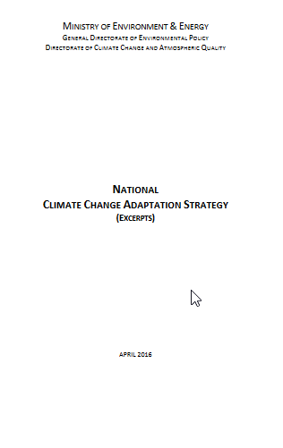 National climate change adaptation strategy - Grèce