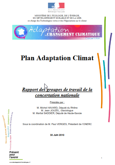 Rapport des groupes de travail de la concertation nationale