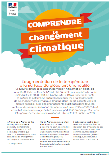 Couverture du journal de l’exposition itinérante « Comprendre le changement climatique »