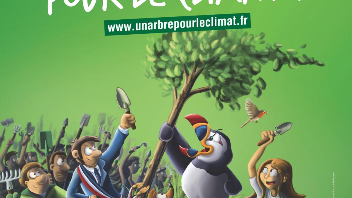 Affiche de la campagne « Un arbre pour le climat » lancée lors de la COP 21